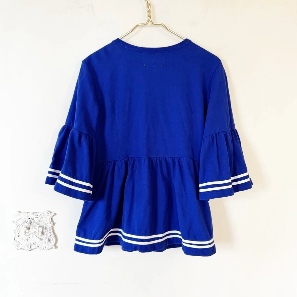 Muveil The Sailor Collection Nautical Bell Sleeve Swing Top 40 / M - L - Picture 6 of 9